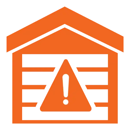emergency garage door service icon