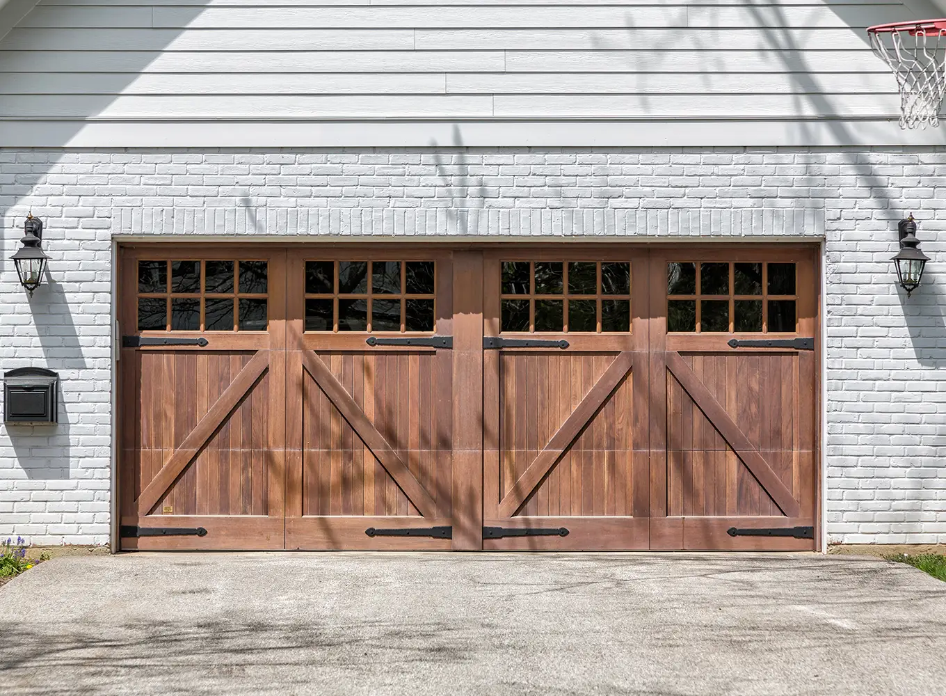 wooden sectional garage door installation and repair services in the Edwardsville IL area
