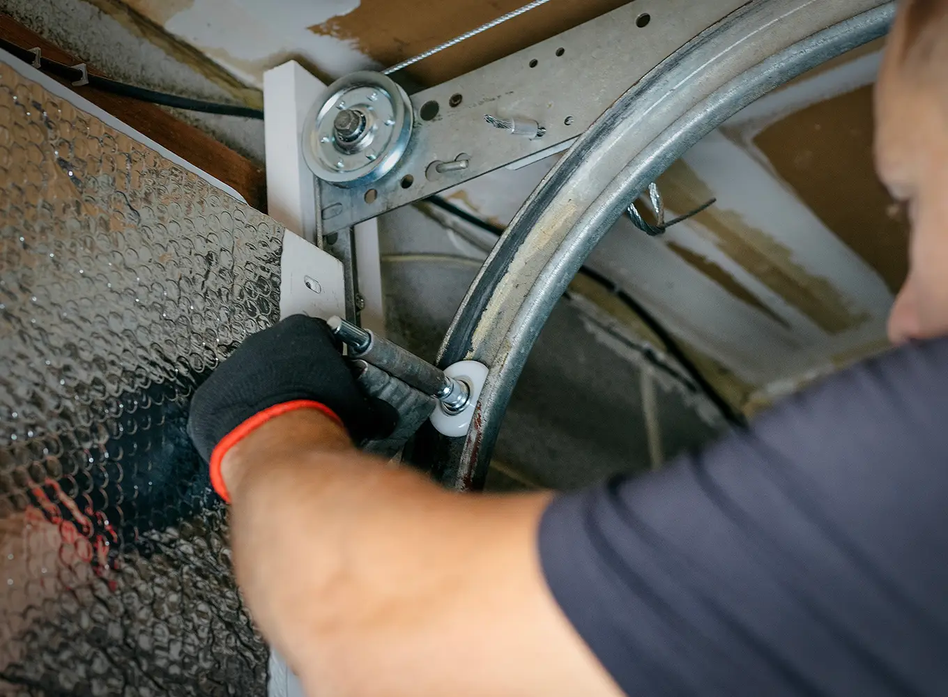 Garage Door Alignment & Track Repair in Godfrey IL